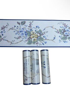 Vintage Wallpaper Border Floral Cottage Core Chic Laura Ashley Home 3 Rolls New